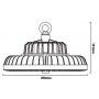 Suspension industrielle 200W 100-240V/CA 5000K Suspension industrielle 200W 100-240V/CA 5000K