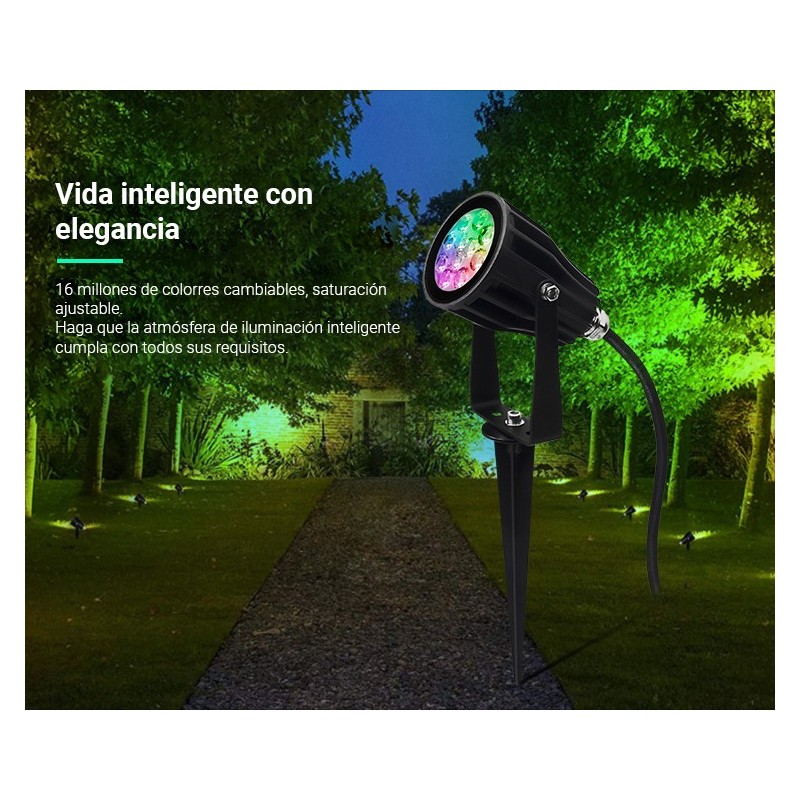 Spot LED de jardin sur piquet 6W RGB + CCT IP66 | Mi Light