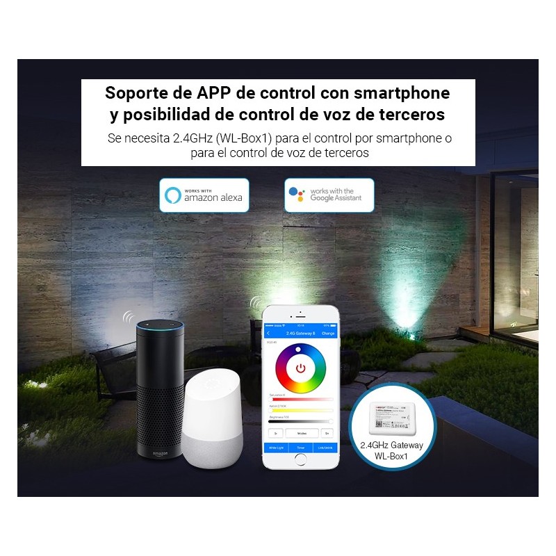 Spot LED de jardin sur piquet 6W RGB + CCT IP66 | Mi Light