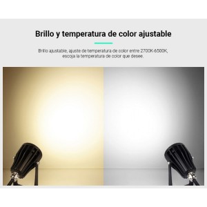 Spot LED de jardin sur piquet 6W RGB + CCT IP66 | Mi Light