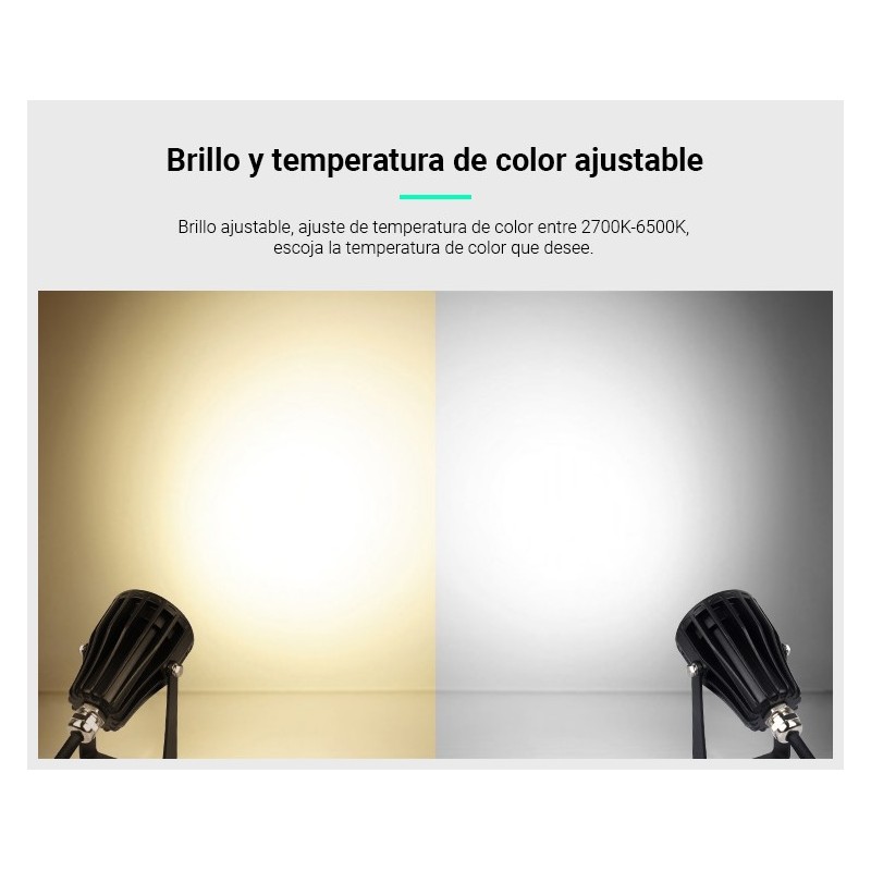 Spot LED de jardin sur piquet 6W RGB + CCT IP66 | Mi Light