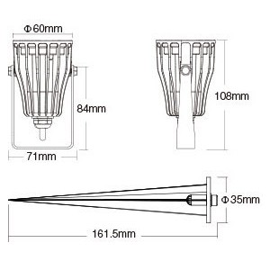 Acheter spot LED jardin sur piquet 6W RGB+CCT IP66