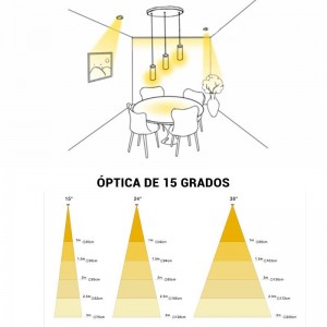 Spot LED encastrable 6W 15º