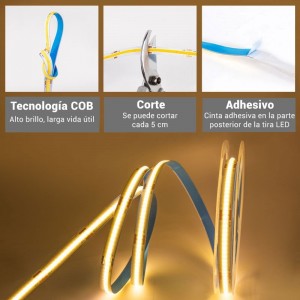 avantage bande led COB