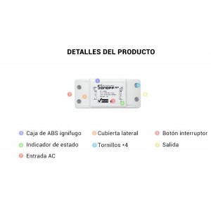 SONOFF – interrupteur intelligent Wi-Fi BasicR2, contrôle à distance sans  fil, Module d'éclairage pour maison intelligente, comm