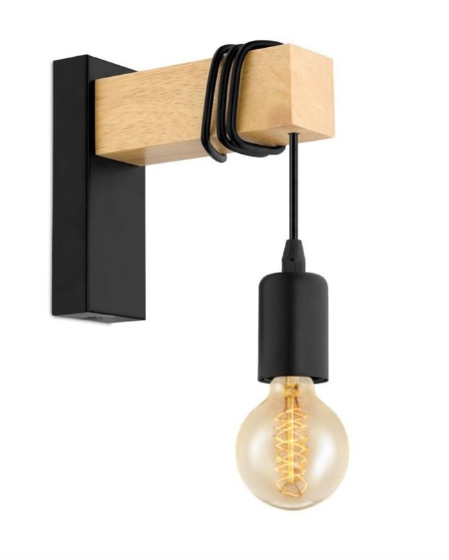 Applique murale en bois Ruder E27