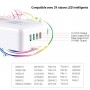 Contrôleur musical ruban LED RGBW IC Pixel SPI Bluetooth et Wifi