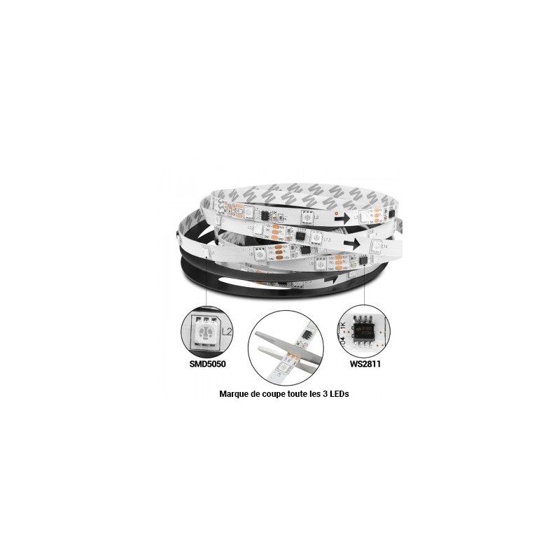 Ruban LED RGB Intelligente IC 12V Ruban LED RGB Intelligente IC 12V