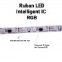 Ruban LED RGB Intelligente IC 12V DC SMD 5050 72W IP20 5 M