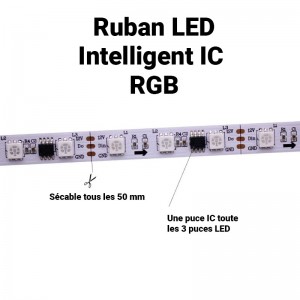 BANDE LED MAGIC. Bande LED 6803IC, ruban LED, LED strip