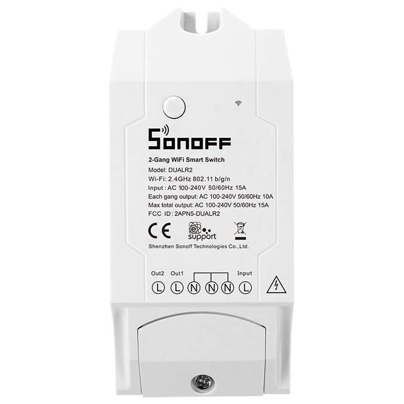Interrupteur intelligent Dual WiFi programmable SMART LIGHT | SONOFF
