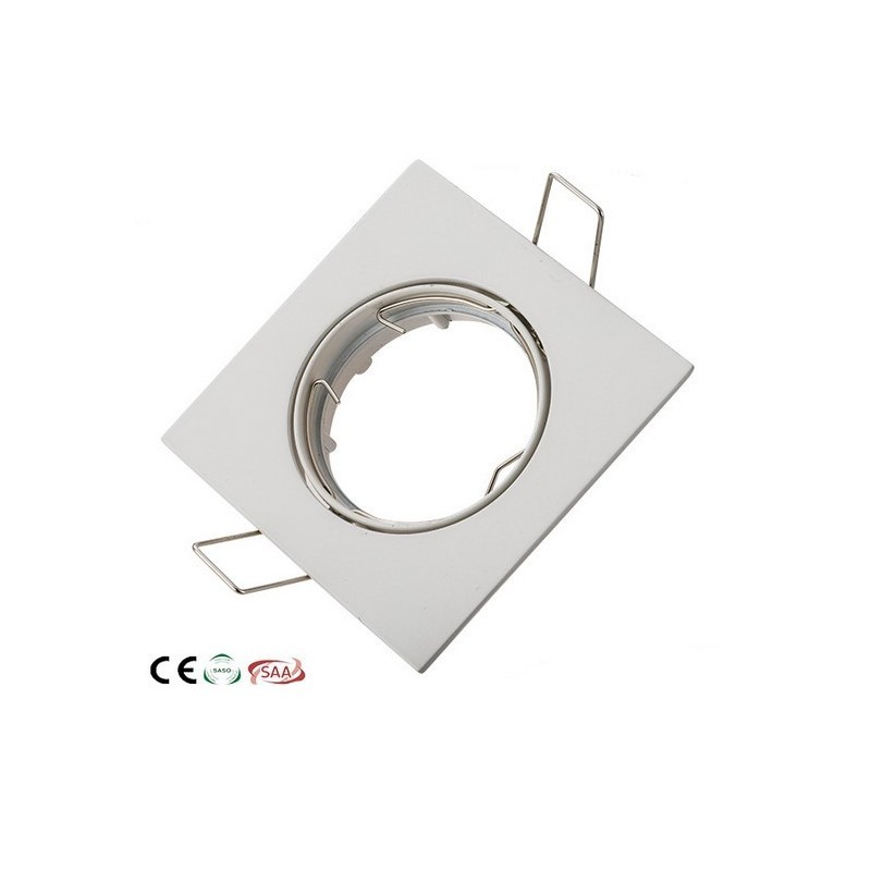 Support carré inclinable GU10 / GU5.3