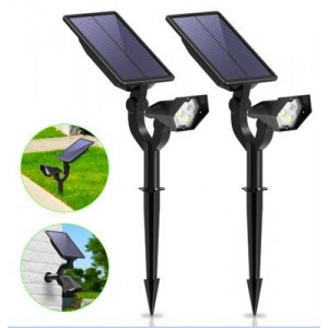 Spots LED solaires 2W avec capteur