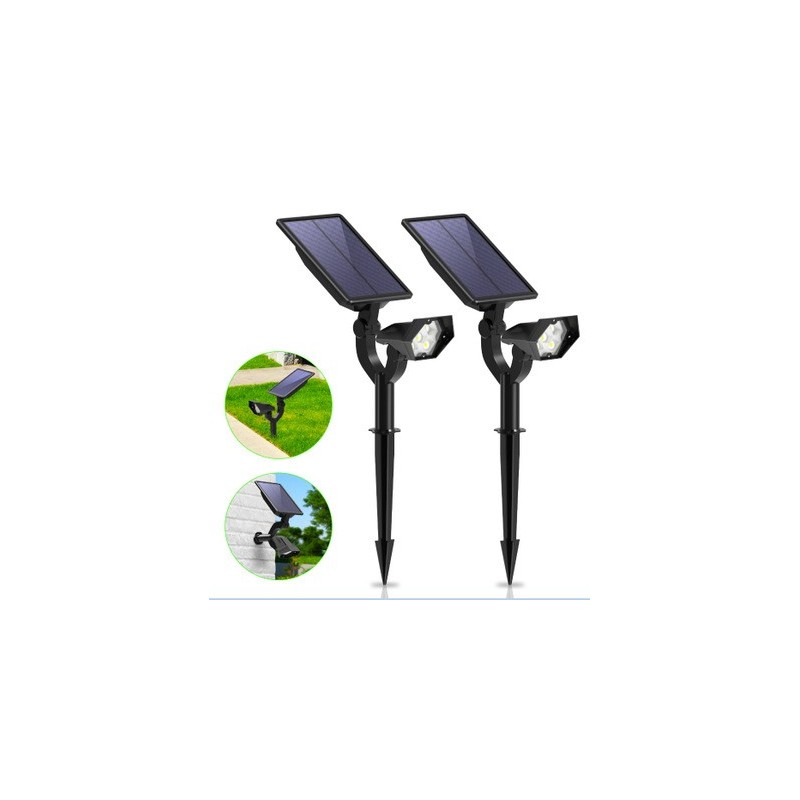 Lampes solaires d'extérieur, 78 LED 4 modes de suspension à énergie solaire  avec détecteur de