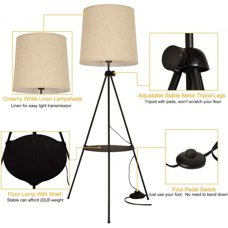 lampe sur pied blanche madison