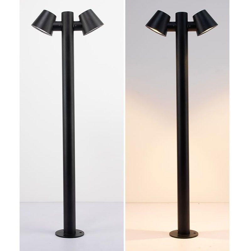 lampadaire GU10 double spots IP44