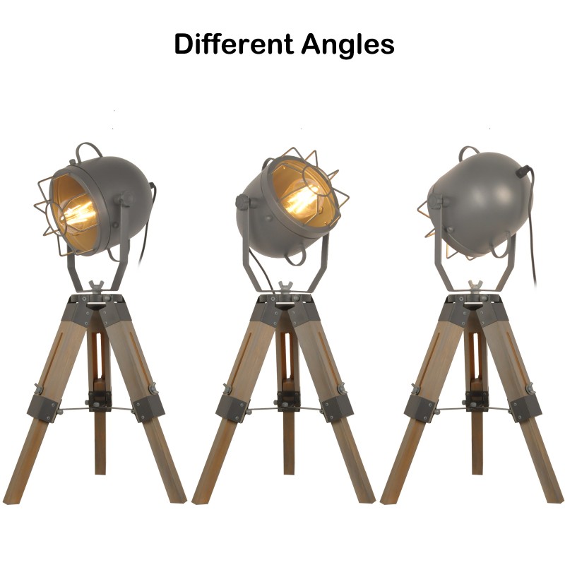 lampe bois et tête amovible lampe bois et tête amovible