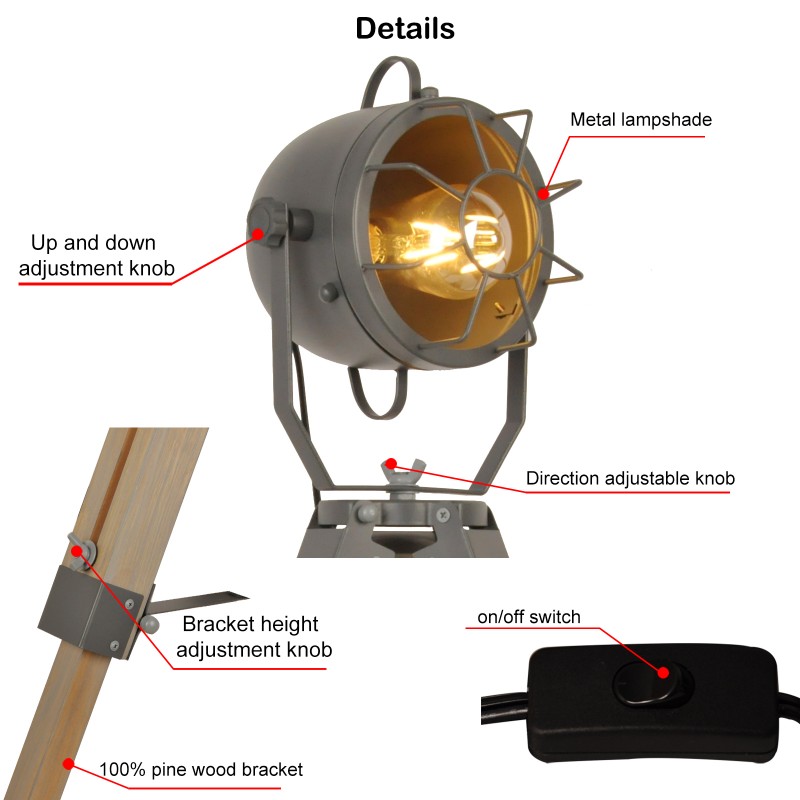 lampe table bois réglable lampe table bois réglable