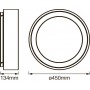 dimension plafonnier led 24w cct