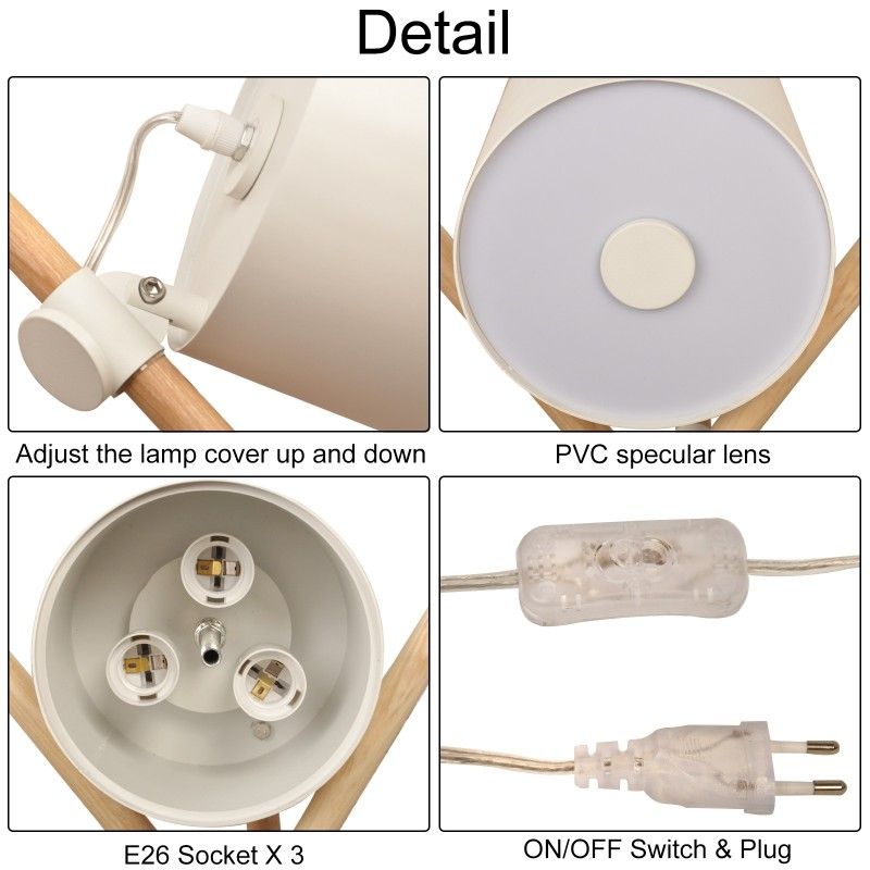 Lampe à poser en bois