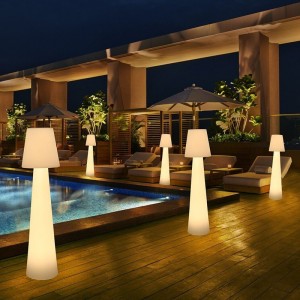 LED Lampadaire Exterieur Sur Pied RGB Terrasse, Lampe De Sol