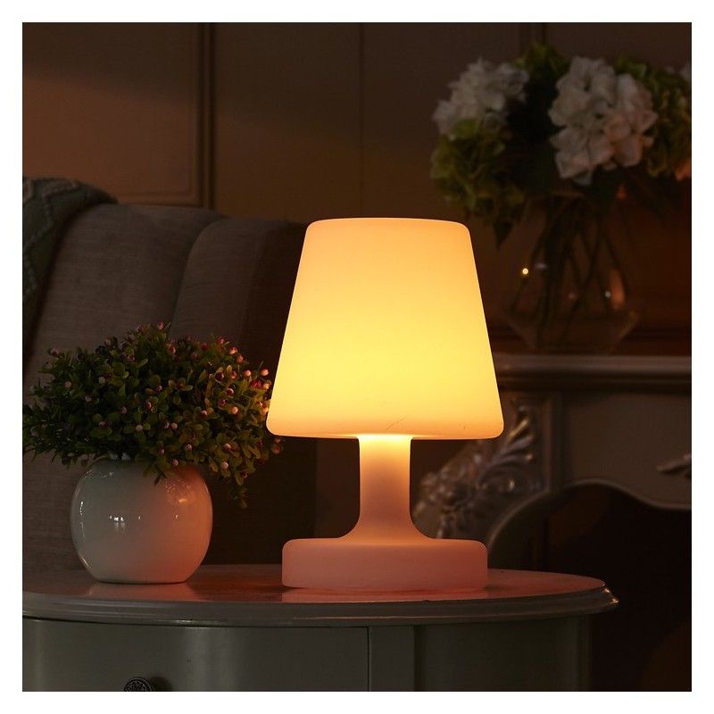 Lampe de table d'extérieur lampe de table LED blanche variateur