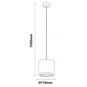 dimensions lampe suspendue