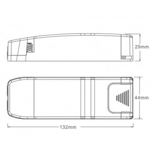 Driver LED dimmable TRIAC 43-70V-DC 250ma 20W