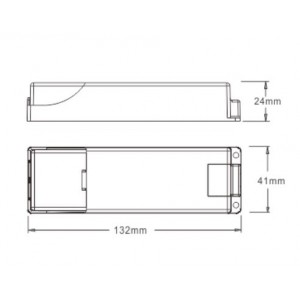 Driver LED dimmable TRIAC 25-42V-DC 250ma 10,5W