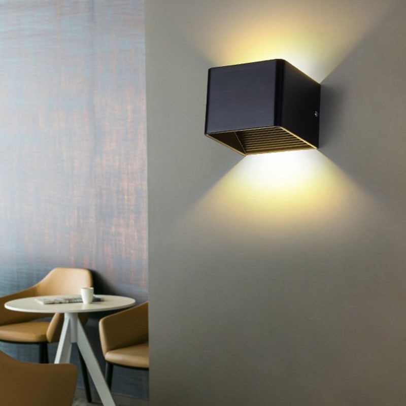 Applique murale LED noire salon Applique murale LED noire salon