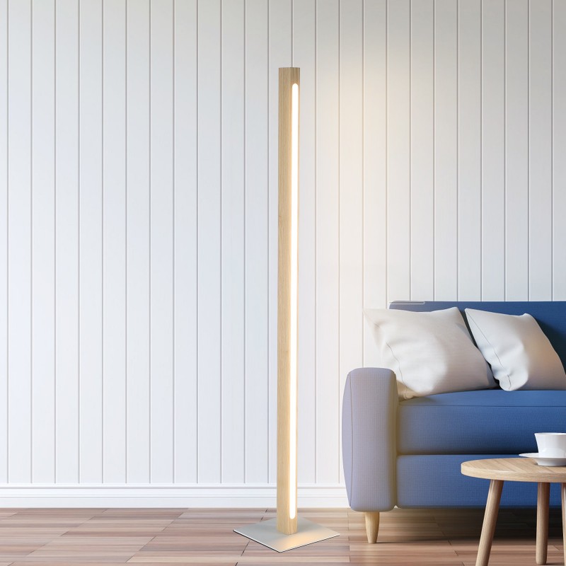 Lampadaire en bois de salon Lampadaire en bois de salon