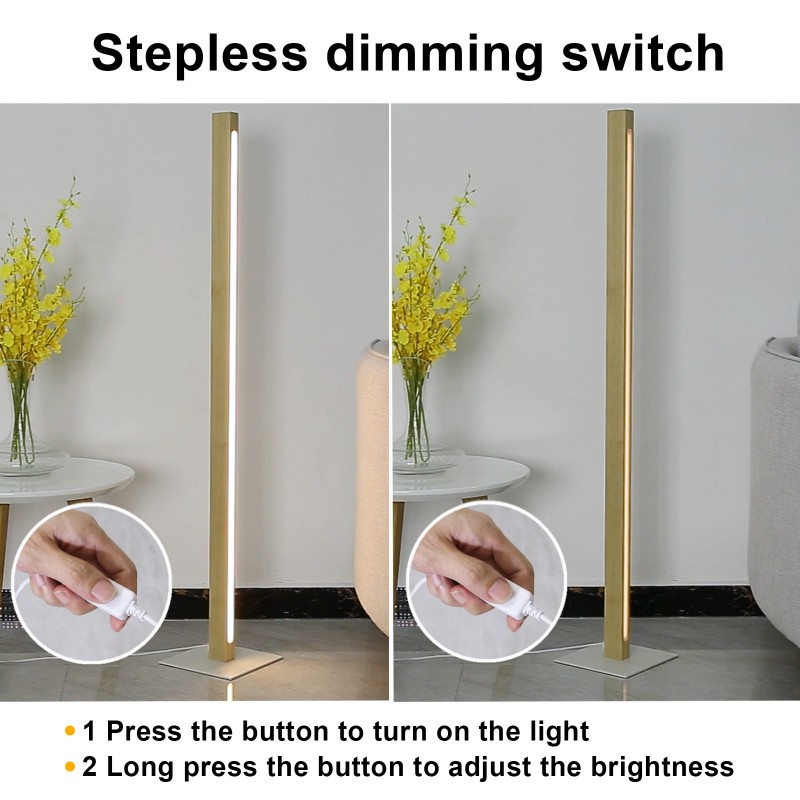 Lampadaire en bois "Floak" 24W dimmable Lampadaire en bois "Floak" 24W dimmable