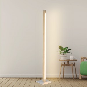 lampadaire en bois au design moderne
