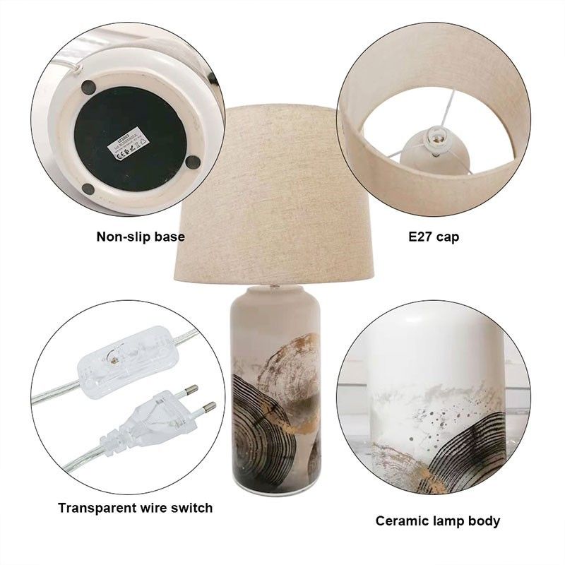 lampe céramique abat-jour