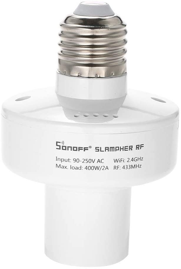 E27 Lumière Socket télécommande lampe LED ampoule Adaptateur sans fil Support prise Compatible avec Alexa Google Home Assistant and IFTTT Smart WIFI Douille dampoule 