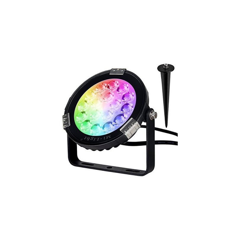 Projecteur LED RGB Rotatif 4W Pour Jardin - Effet Météore Multicolore, Sur Piquet - Décoration Extérieure Fête, Noël
