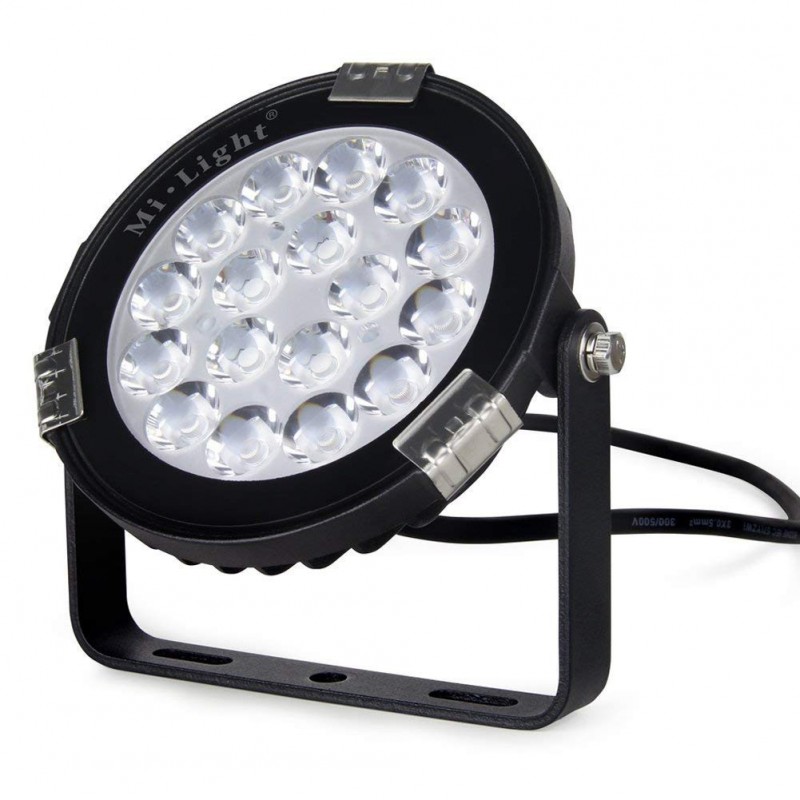 Projecteur LED de  jardin RGB + CCT 9W 230V Contrôle par RF et WIFI via application mobile Projecteur LED de  jardin RGB + CCT 9W 230V Contrôle par RF et WIFI via application mobile