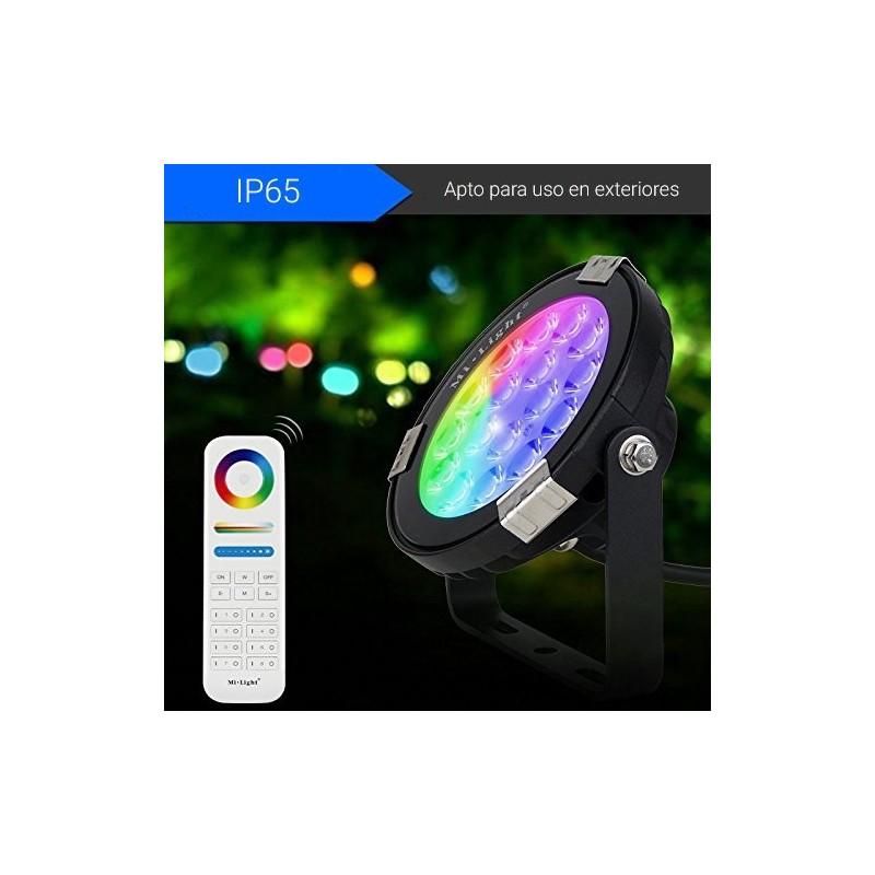 Projecteur LED RGB + CCT 9W Contrôle RF et WIFI IP65 Projecteur LED RGB + CCT 9W Contrôle RF et WIFI IP65