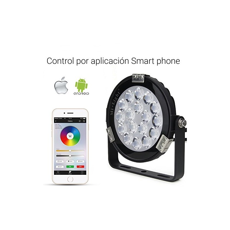 Projecteur LED RGB + CCT 9W Contrôle RF et WIFI IP65 Projecteur LED RGB + CCT 9W Contrôle RF et WIFI IP65