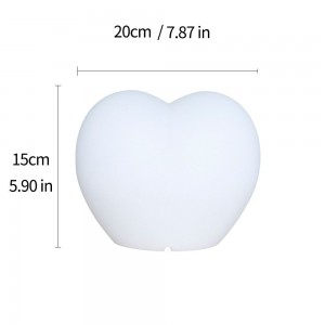 coeur lumineux LED