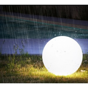 boule lumineuse LED RGBW sans fil 50cm 2,4W IP65