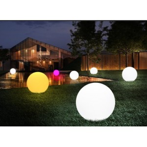 boule lumineuse LED RGBW sans fil 50cm 2,4W IP65