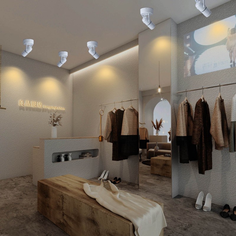 Applique LED 12W orientable avec zoom pour éclairage de commerce Applique LED 12W orientable avec zoom pour éclairage de commerce