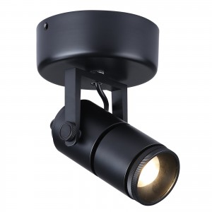 applique murale spot LED 12W noir orientable