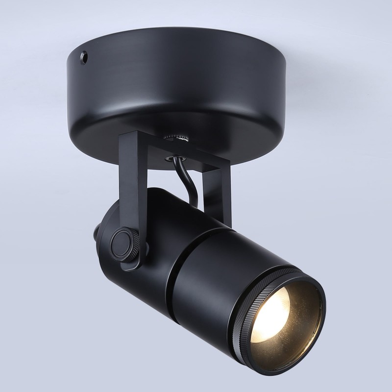 Applique LED 12W orientable avec zoom noire Applique LED 12W orientable avec zoom noire