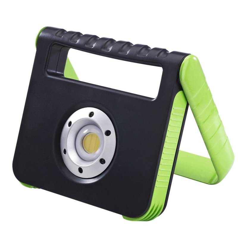 Projecteur portable LED 15W IP54 rechargeable + Power bank USB