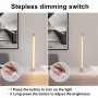 Lampe de table en bois 10W dimmable