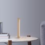 Lampe de table en bois dimmable