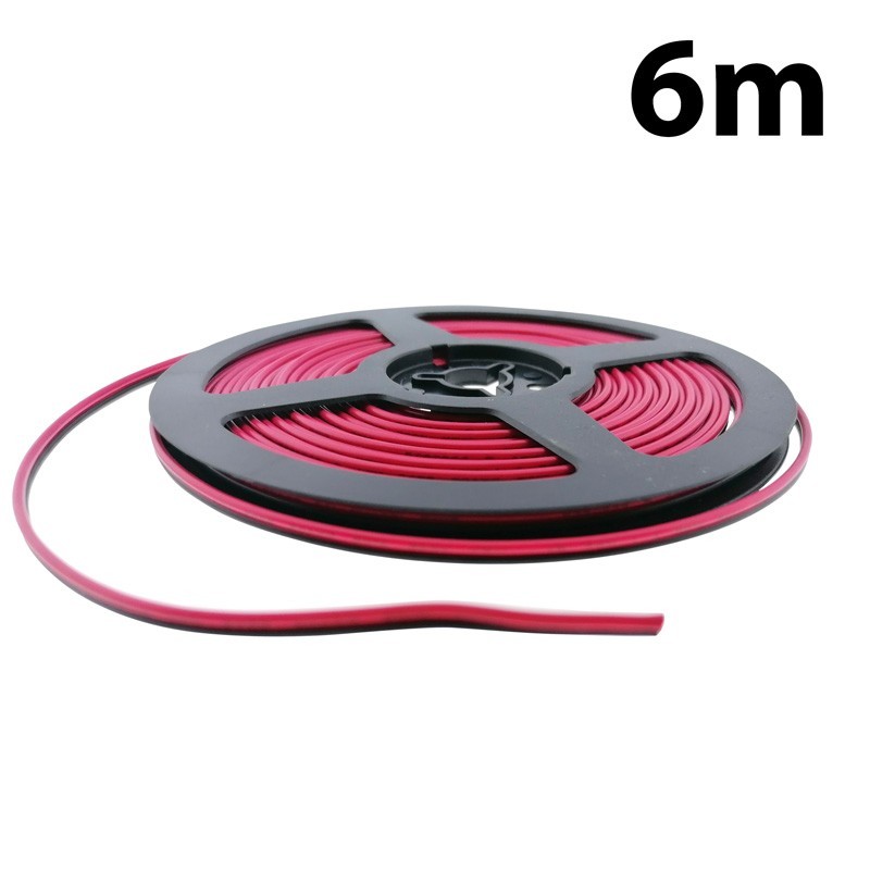 Bande LED néon flexible 12V Rouge 6M