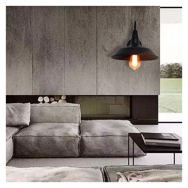 lampe murale vintage dans un salon